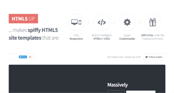 Desktop Screenshot of html5up.net