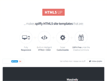 Tablet Screenshot of html5up.net